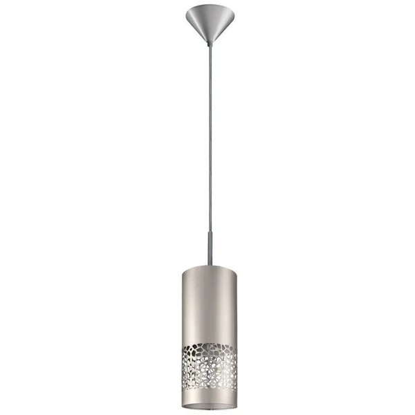 Hampton Bay Hensley 1-Light Satin Nickel Mini Pendant 204878A