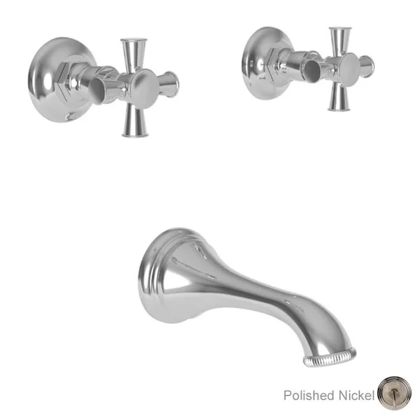 Newport Brass NB3-2905-15 Vander Polished Nickel Wall Mount Tub Faucet