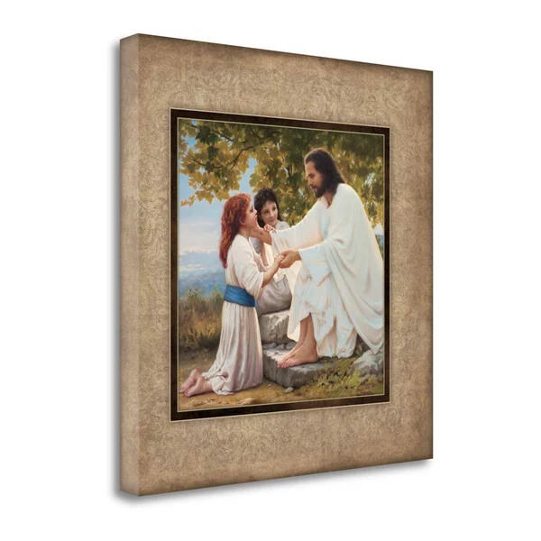 Tangletown Fine Art Suffer The Children by Mark Missman - Giclee Print on Wrap Canvas, 35x35x22
