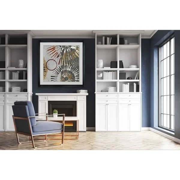 Outburst Tiles II -Framed Giclee Print - 16x16