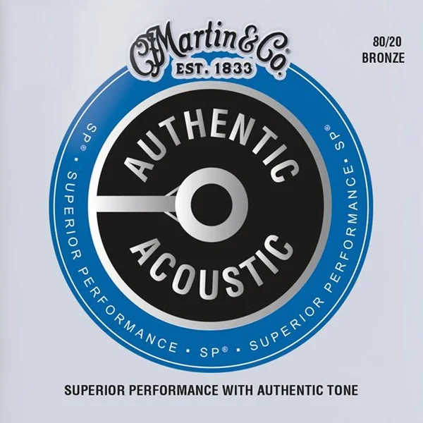 Martin SMA150 Bulk 80/20 Acoustic Guitar Sleeve 25 Sets, Med 13-56