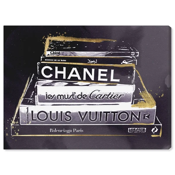 Oliver Gal Lectures in Amethyst Canvas Art, Size: 16, Black