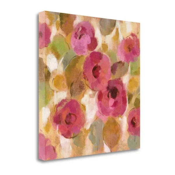Glorious Pink Floral III by Silvia Vassileva Wrapped Canvas Wall Art