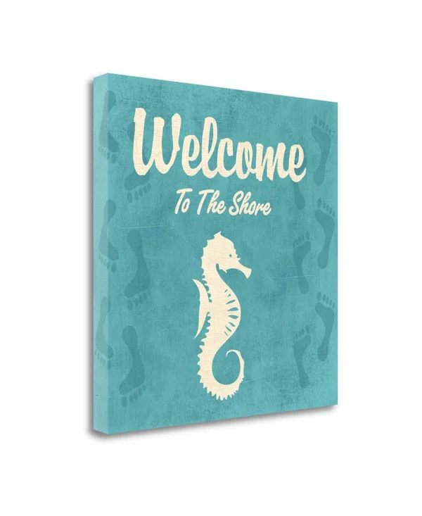 20x22 x 20x22 Welcome to The Shore Giclee Print on Gallery Wrap Canvas