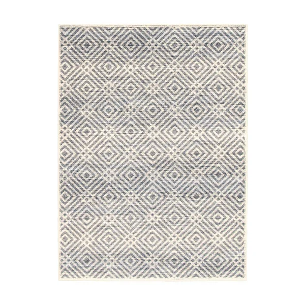 South Shore Avilla Aged Diamonds Area Rug - Blue - 8' x 10'