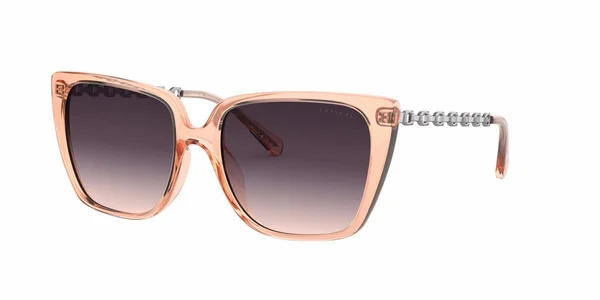 Coach L1066 HC8256U Sunglasses - Transparent Peach (556336)