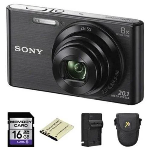 Sony Cyber-shot Dsc-w830 Digital Camera - Black - 2 Batteries, 16GB MEM