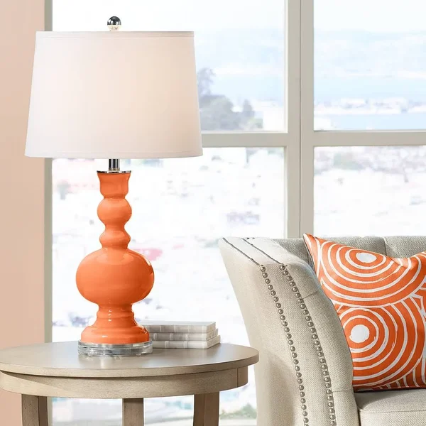 Color + Plus Nectarine Apothecary Table Lamp