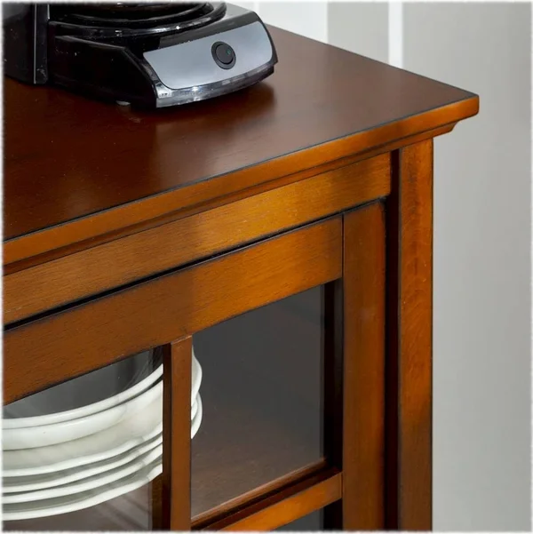 Walker Edison Console Table TV Stand for Most TVs Up to 55" Rustic Brown