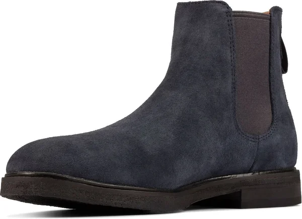 Men's Clarks Clarkdale Gobi Chelsea Boot - 7 M - Navy Suede