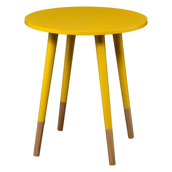Laney Round Accent Table Yellow - Aiden Lane