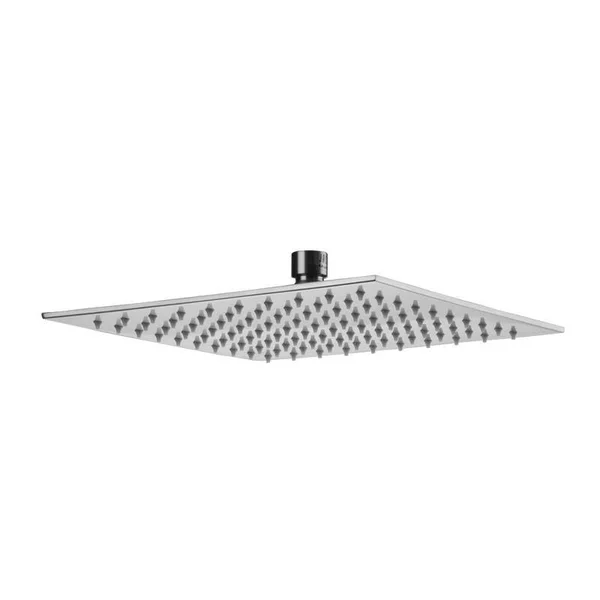 Jaclo Cubix 10x22 Wall/Ceiling Mount Single-Function Square Rain Machine Showerhead in Pewter, Flow Rate: 1.5 GMP, SKU: S211-1.5