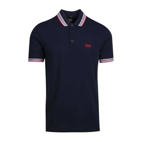 Boss Athleisure Mens Navy Paddy Regular Fit S/S Polo Shirt