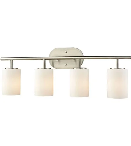 World of Lamp Bathroom Vanity 4 Lights with Satin Nickel Finish Medium 28 inch 400 Watt - Wol WLA178316