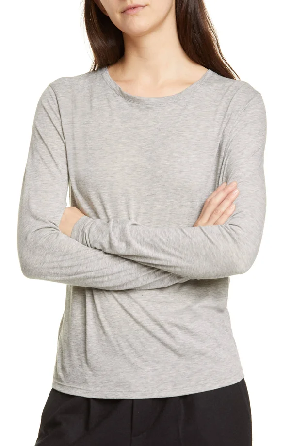 Vince Women's Essential Long Sleeve Crew