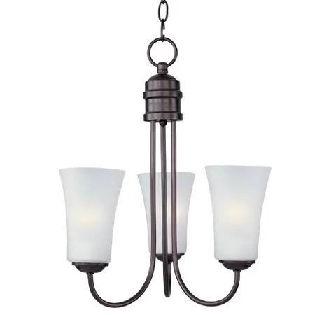 Charlton Home Garfield 3-Light Shaded Chandelier Finish: Satin Nickel