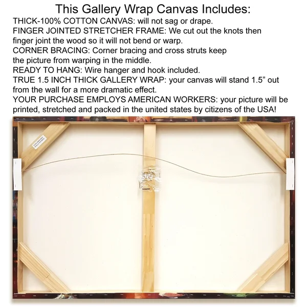 32x22 x 24x22 Be Here Now by CR Townsend Print on Canvas