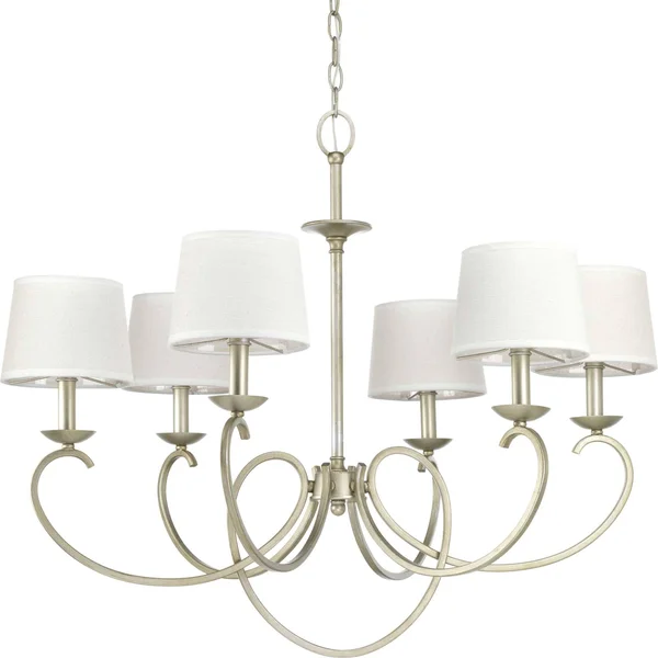 Progress Lighting-P400075-134-Savor - Six Light Chandelier Silver