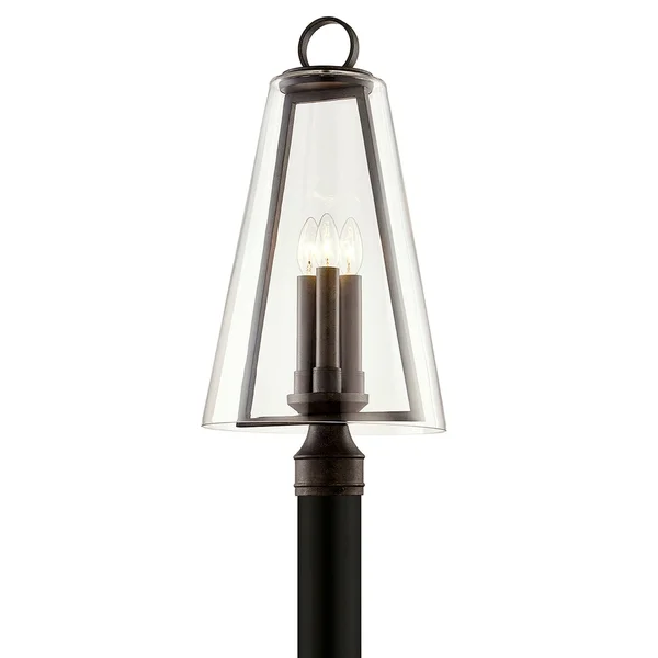 Troy Lighting P7405 Adamson 3 Light 23 inch French Iron Post