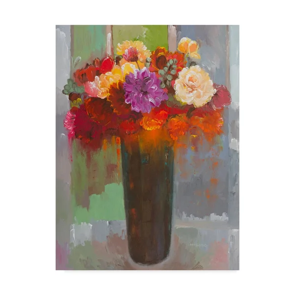Trademark Fine Art 'Touch of Fuscia' Canvas Art by Hooshang Khorasani, Size: 18 x 24
