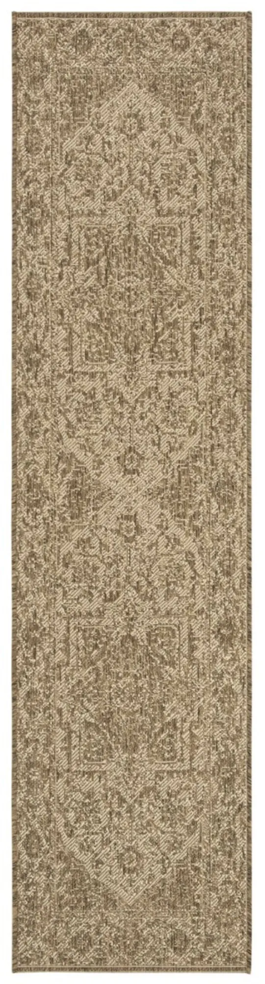 Safavieh LND139C-210 2 ft. 2 in. x 10 ft. Linden 100 Traditional Runner Rug Cream & Beige