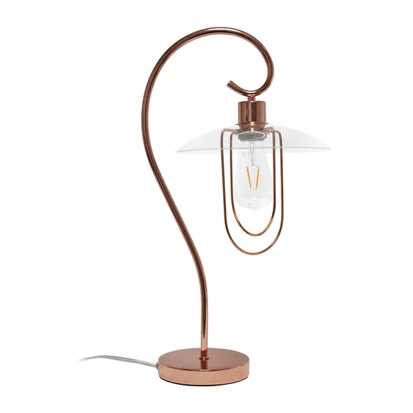 Simple Designs LT1086-RGD Modern Metal Table Lamp Rose Gold
