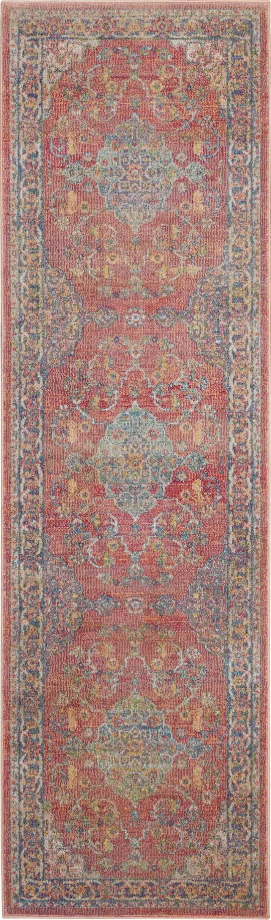 Nourison Global Vintage 4& Round Multicolor Area Rug