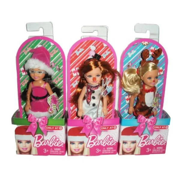 2011 Exclusive New Barbie Christmas Kelly & Friends Winter Holiday dol