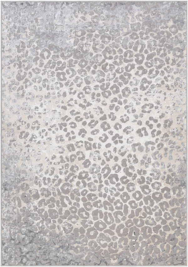 Modern BHS-0078901-P Turkish Polyester Taupe Animal Print Area Rug