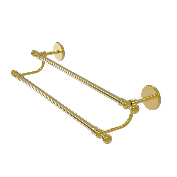 Allied Brass 1072/36 Skyline Collection 36 inch Double Towel Bar - Unlacquered Brass