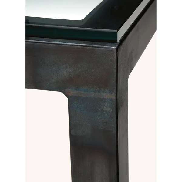 Room & Board - Modern Parsons Bar Table w/ Leg 18d 36W 42h 1.5x22 in White, White Quartz Top w/ Taupe Base