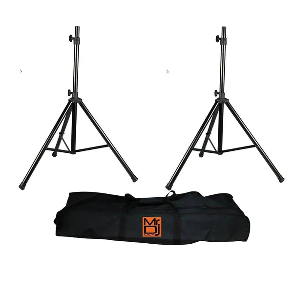 Mr DJ Ss650pkg Tripod Speaker Stand Package with Bag