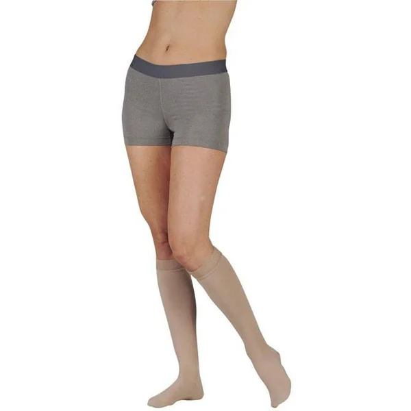 Juzo Soft 20-30 mmHg Open Toe Knee High - V, Short, White