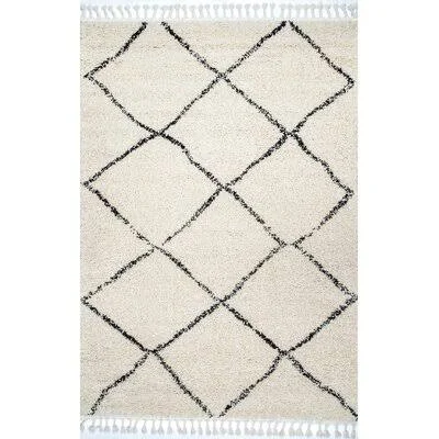 Stalcup Power Loom Off-White/Black Rug AllModern Rug Size: Runner 2&6x22 x 16&