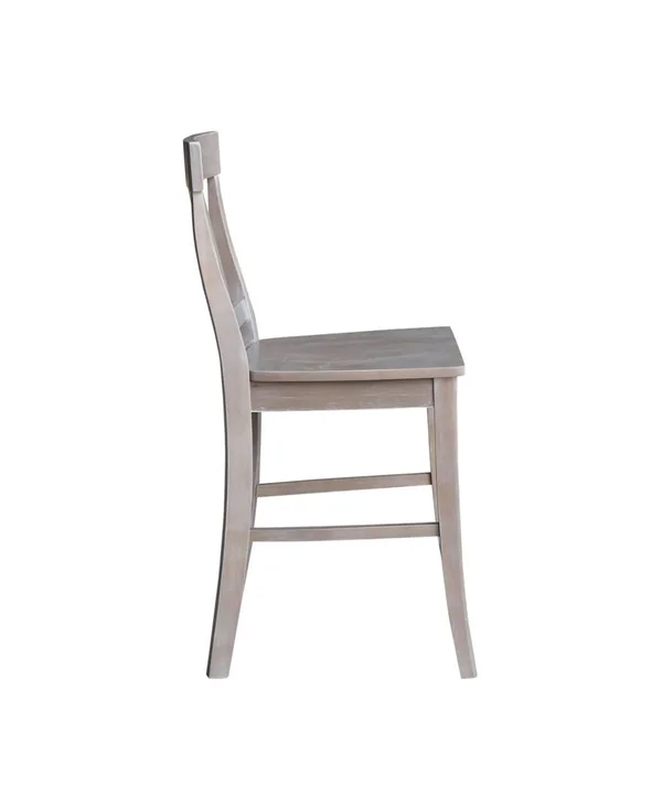 International Concepts Cosmo Counter Stool Gray