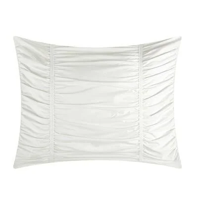 Lilyana Comforter Set House of Hampton Size: Twin Comforter + 1 Sham, Color: Off-White