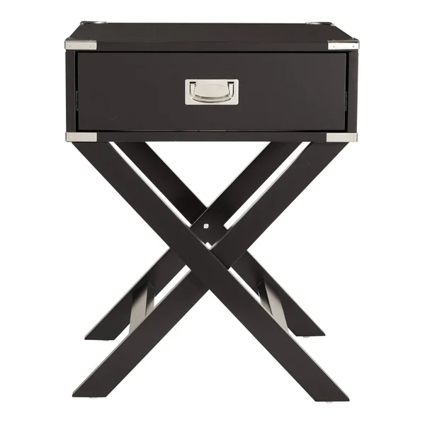 Osp Home Furnishings Sheffield Side Table in White Finish