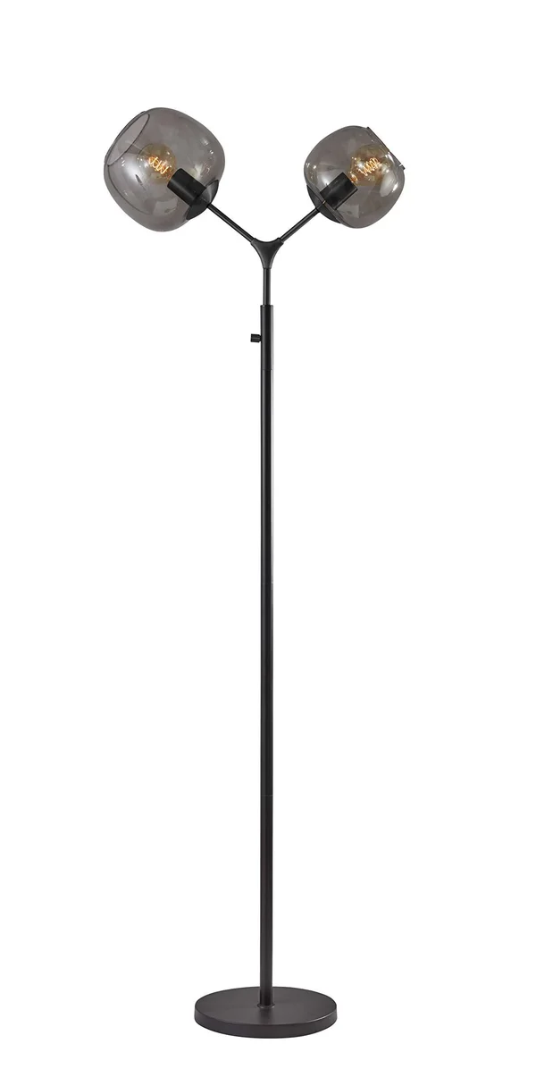 Adesso Ashton Tall Floor Lamp - Matte Black