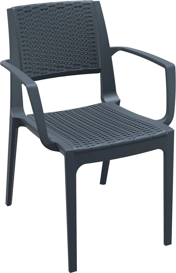 Compamia Capri Resin Dining Arm Chair Brown