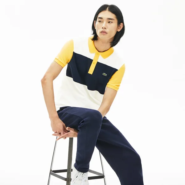 Lacoste Men's Stretch Colorblock Polo Shirt - 4XL - 9
