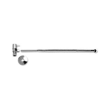 Mountain Plumbing MT495L-NL/PCP Lever Handle Style Angle Compression Supply Kit for Toilet with Corrugated Supply Tube - Polishe