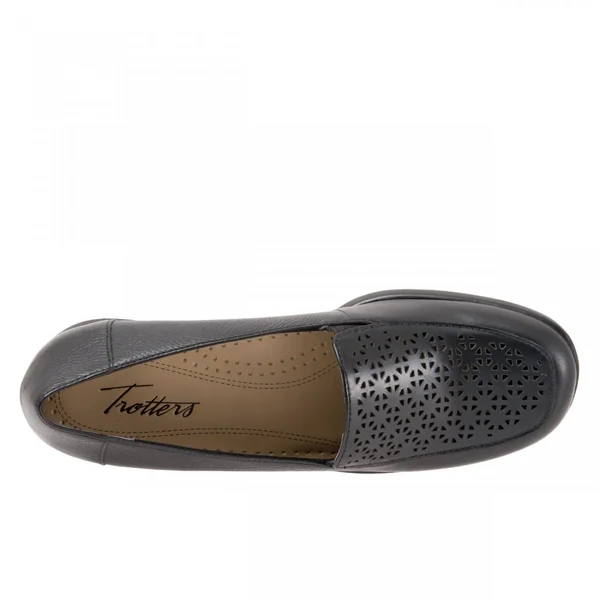 Women's Trotters Jenn Laser Slip-On, Size: 9.5, Black