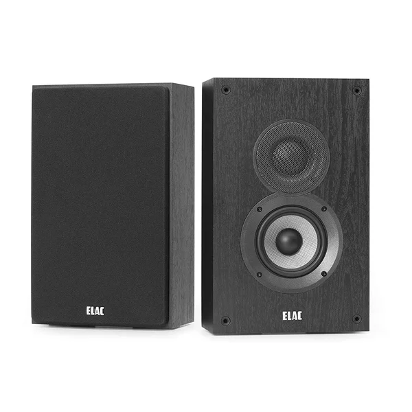 Elac Debut 2.0 OW4.2 On-Wall Speakers, Black (Pair), 4 x 7.9 x 12.8