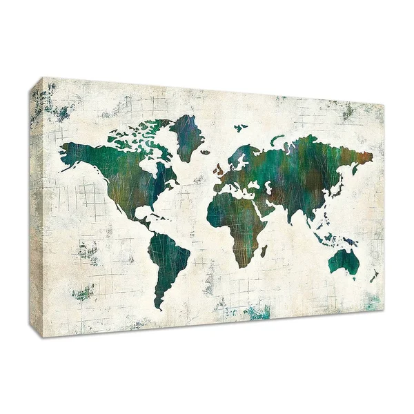 20x22 x 30x22 Discover The World by Melissa Averinos Fine Art Giclee Print