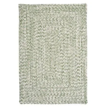 Hawkins Braided Green/White Rug Winston Porter Rug Size: Rectangle 8& x 11&