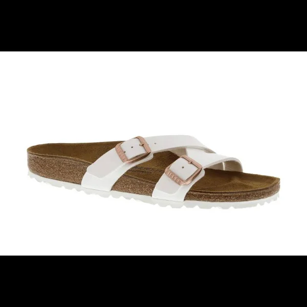 Birkenstock Women's Yao Sandals - White Birko-Flor 37 - Narrow