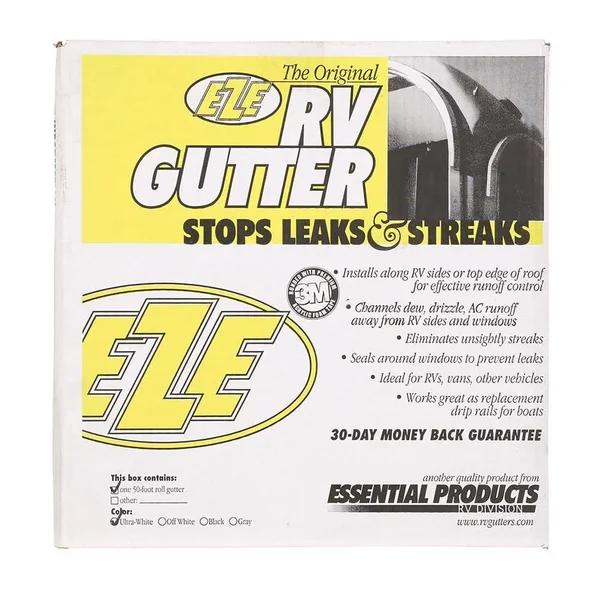 EZE RV Gutter System, Ultra White, 50&