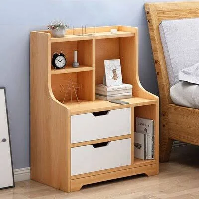 Furqaan 2 - Drawer Nightstand Latitude Run Color: Light Yellow