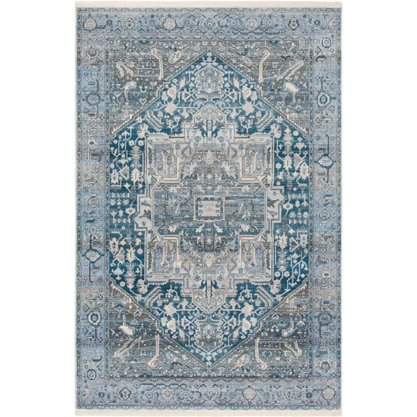 Safavieh Vintage Persian VTP474H 5& x 7&6x22 Charcoal - Blue Rug