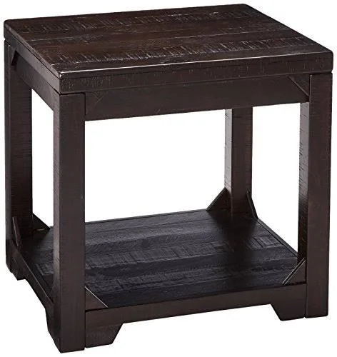 Signature Design by Ashley T745-3 Rectangular End Table - Rustic Brown
